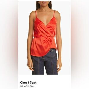 Cinq à Sept Silk Top